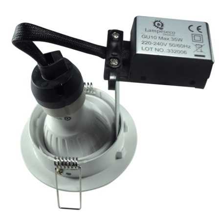 Spot Led Encastrable Complete Satin Orientable lumière Blanc Neutre