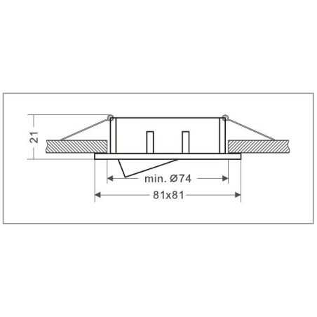 Transformez votre intérieur avec le Support Encastrable Aluminium Orientable D81mm - Référence 970 !