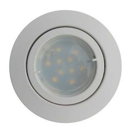 Lot de 3 Spot Led Encastrable Complete Blanc Orientable Blanc Neutre eq 50W