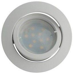 Lot de 3 Spot Led Encastrable Complete Blanc Orientable Blanc Neutre eq 50W