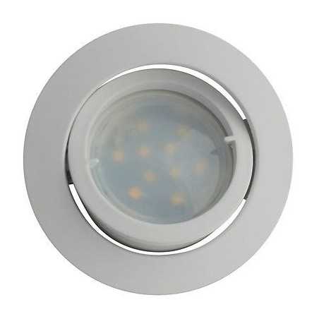 Lot de 3 Spot Led Encastrable Complete Blanc Orientable Blanc Neutre eq 50W