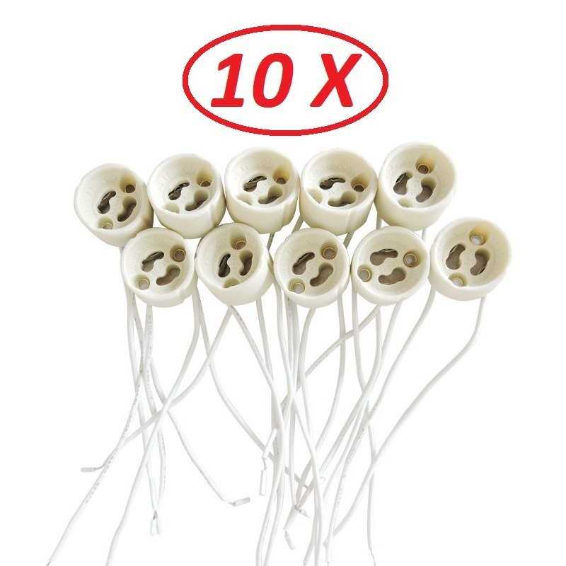 Douille Culot GU10 pour Ampoule Halogène ou Led Douille Culot GU10 pour Ampoule Halogène ou Led