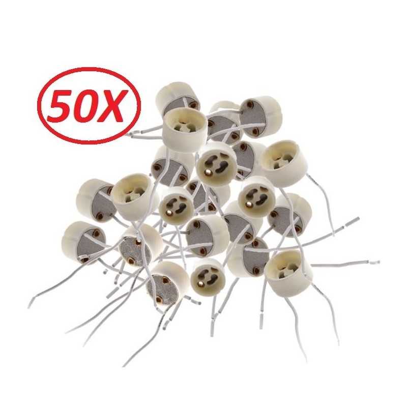 Douille Culot GU10 pour Ampoule Halogène ou Led Douille Culot GU10 pour Ampoule Halogène ou Led