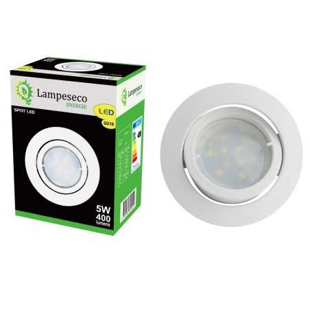 Spot Led Encastrable Complete Blanc Orientable lumière Blanc Chaud
