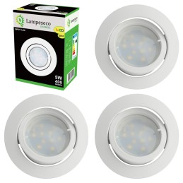 Éclairez votre intérieur avec style grâce au pack de 4 spots LED orientables blancs neutres