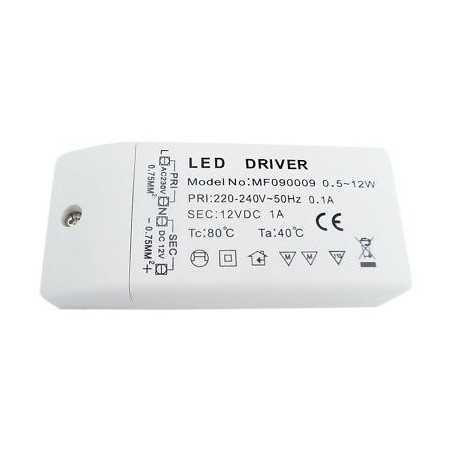 Transformateur Spécial Leds 220V - Max 12W | Efficacité et Sécurité pour Vos Éclairages