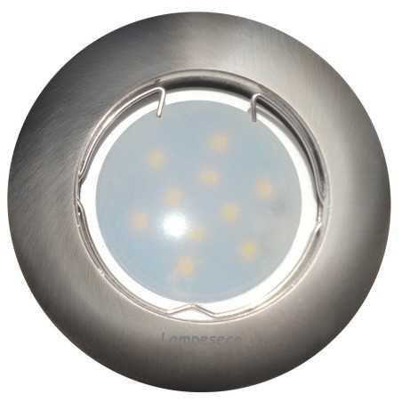 Lot de 4 Spot Led Encastrable Complete Alu Brossé Lumière Blanc Neutre 5W eq.50W ref.787