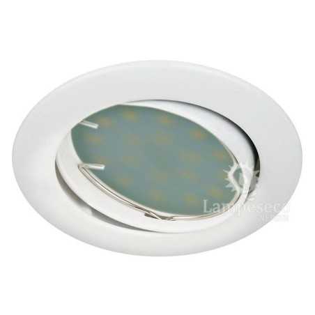 SPOT LED ENCASTRABLE COMPLETE ORIENTABLE BLANC AVEC AMPOULE GU10 230V eq. 50W