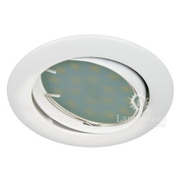 LOT DE 3 SPOT LED ENCASTRABLE COMPLETE ORIENTABLE BLANC AVEC AMPOULE GU10 230V eq. 50W