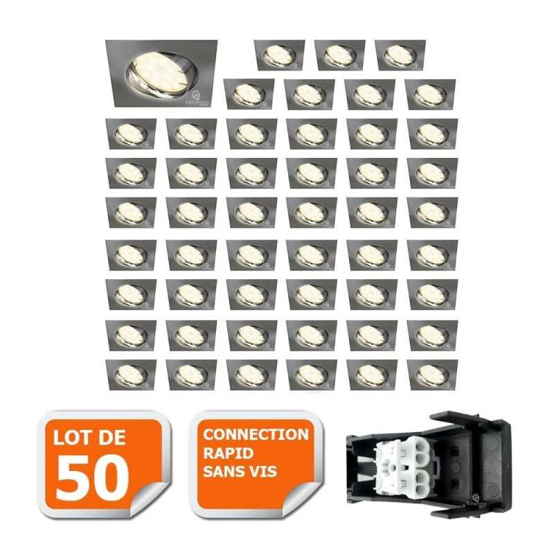 Éclairez votre maison avec style grâce à notre lot de 50 spots LED orientables Éclairez votre maison avec style grâce à notre lot de 50 spots LED orientables