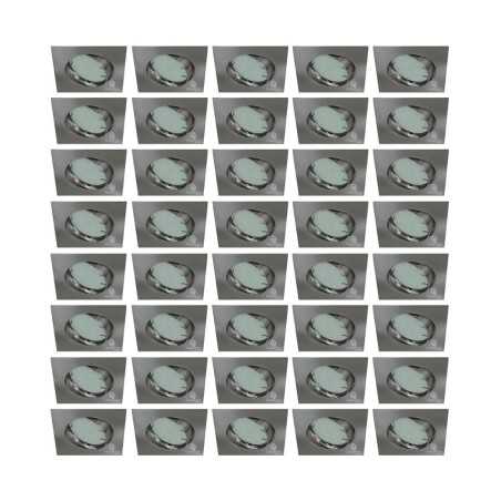 Économisez de l\'énergie avec ces 40 spots LED orientables carrés en alu brossé