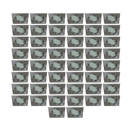 Éclairez votre espace avec 50 spots encastrables LED orientables aluminium brossé