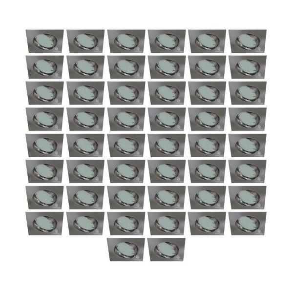 Éclairez votre espace avec 50 spots encastrables LED orientables aluminium brossé