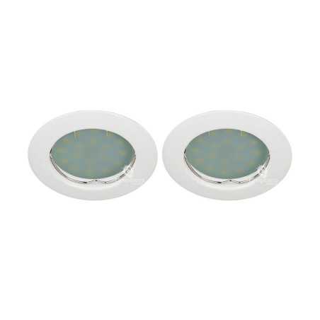 Lot de 2 Spot Led Encastrable complete ronde fixe eq. 50w blanc neutre