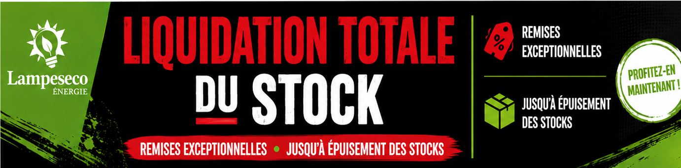 Liquidation totale du stock - remises exceptionnelles