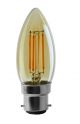 Ampoule Led Flamme Filament Doré 4 watt (éq. 42 Watt) Culot B22