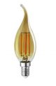 Ampoule décorative led à filament Doré 4 watt (éq. 42 Watt) Culot E14