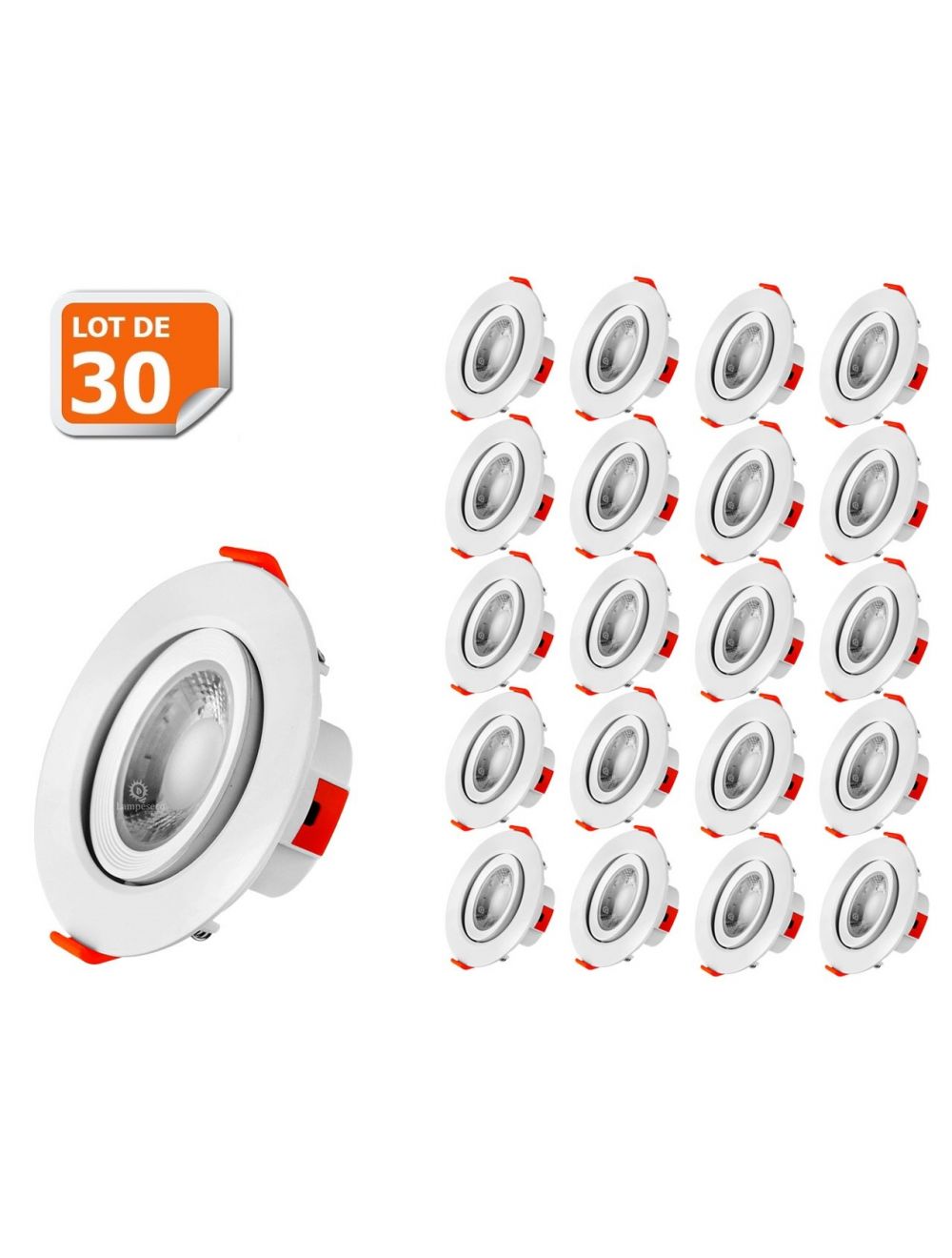Éclairez votre maison avec style grâce au Lot de 30 Spot LED encastrable  pour plafond 5W Blanc Neutre