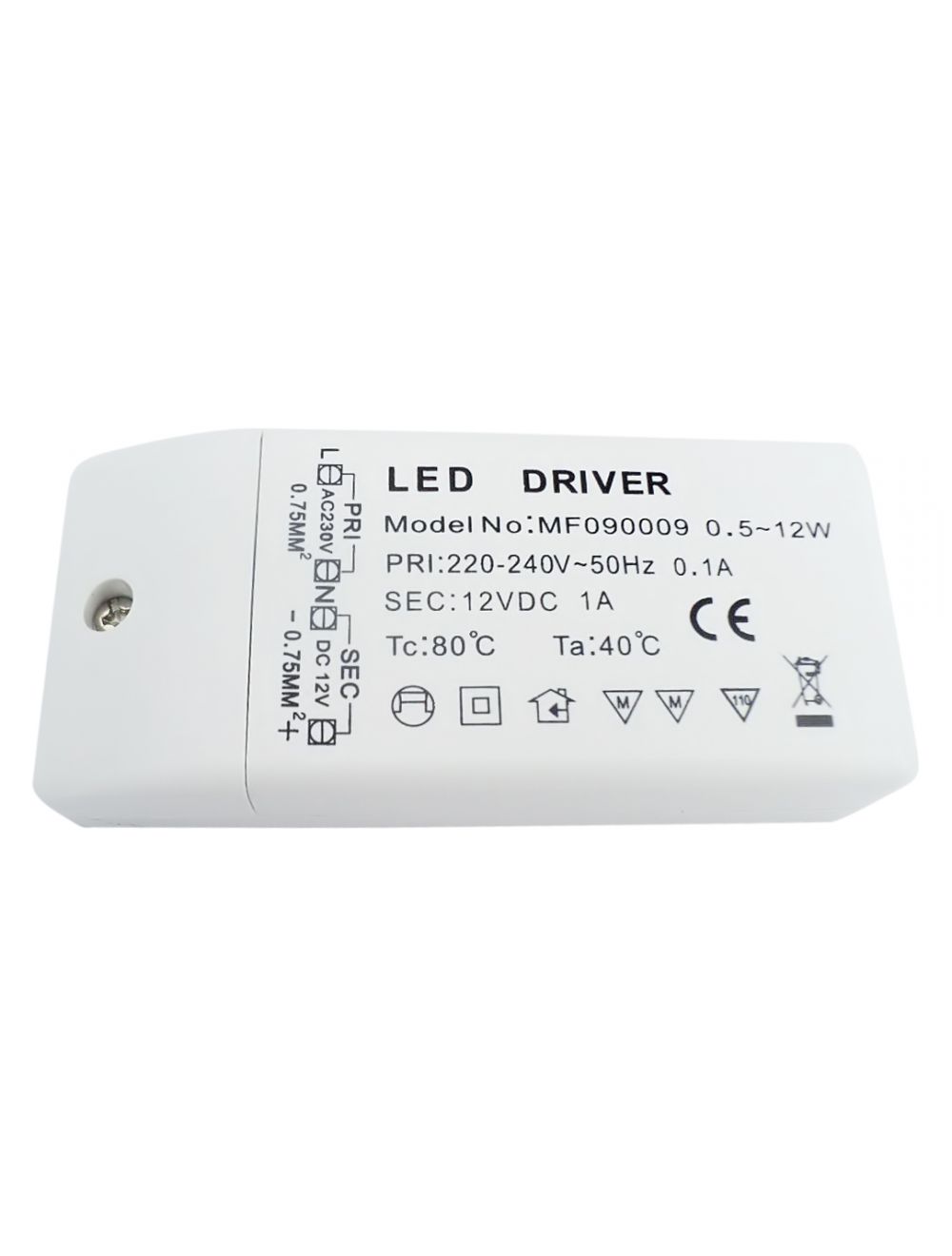 Transformateur LED 220-240V/12V 50W - Le Temps des Travaux